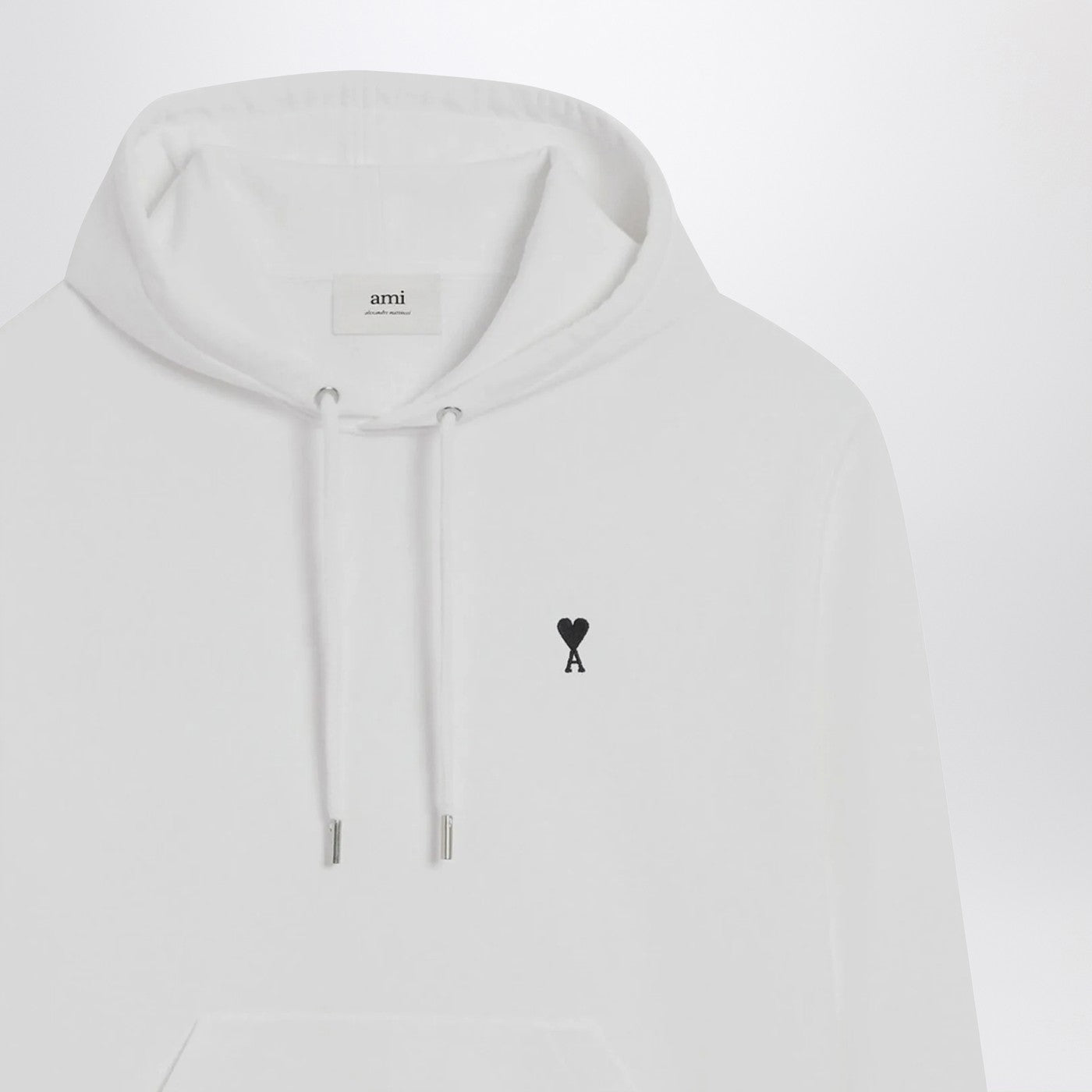Ami Paris White Ami De Coeur Hooded Sweatshirt Men AMI PARIS