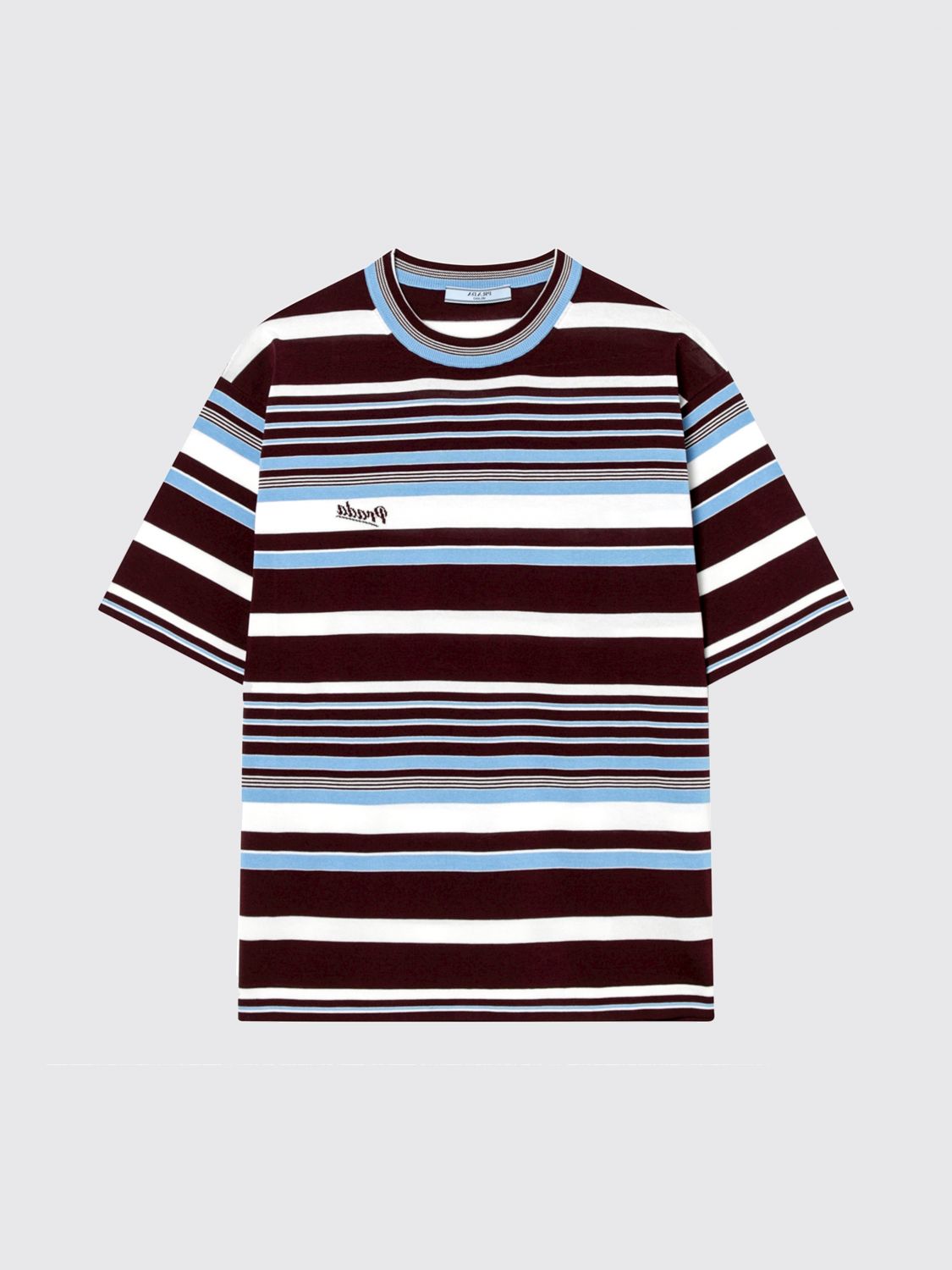 Prada Women Basic Striped Cotton T-Shirt Prada PRADA