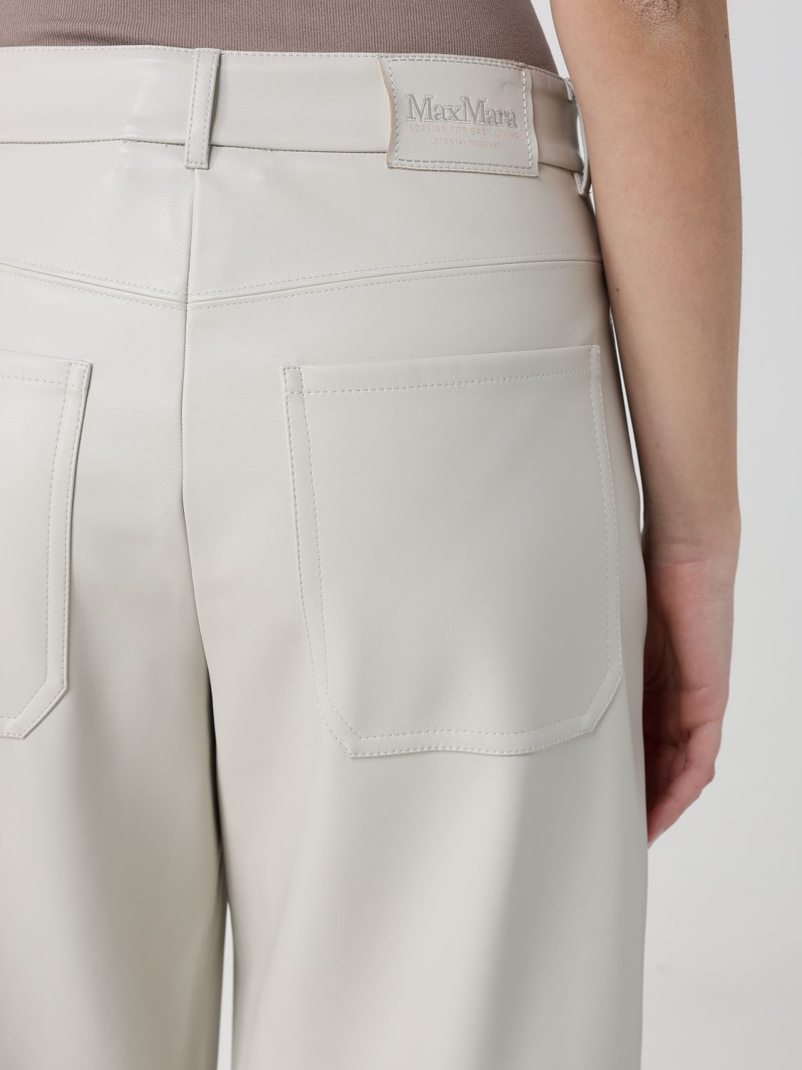 Max Mara Pants Woman White MAX MARA