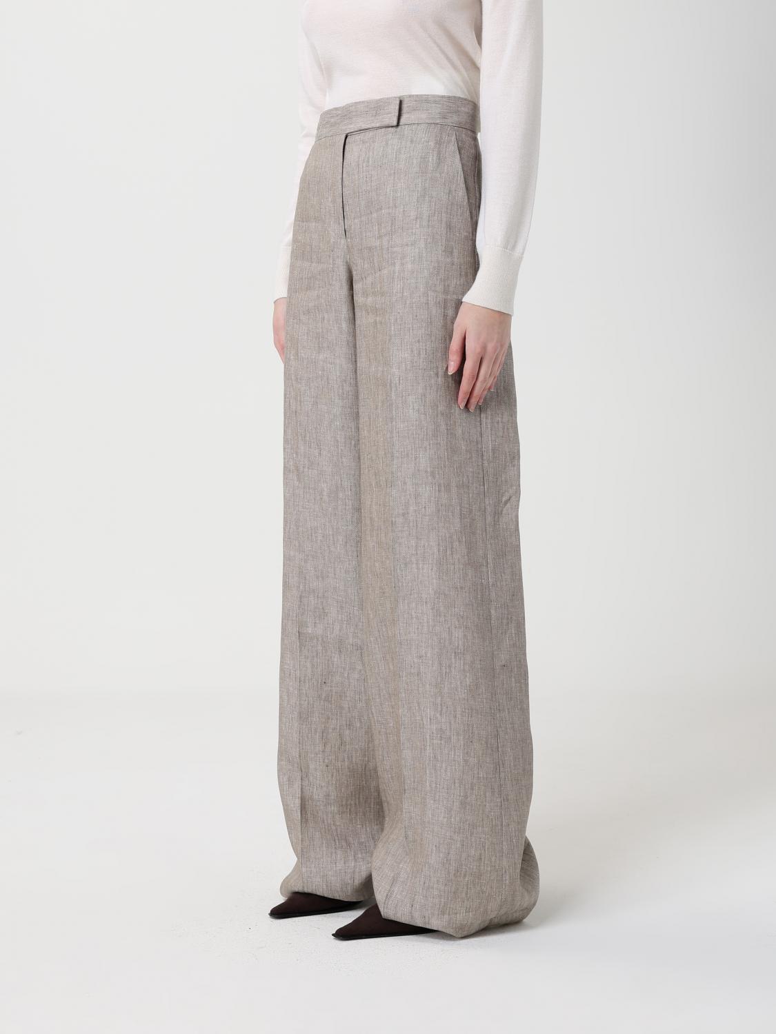 Max Mara Pants Woman Beige MAX MARA