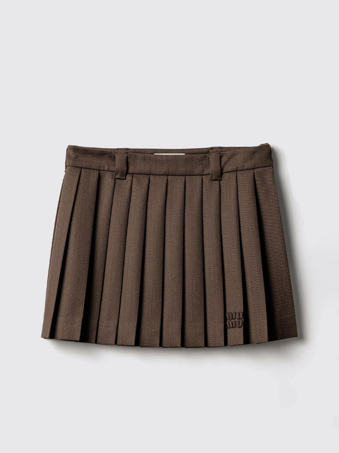 Miu Miu Skirt Woman Cocoa MIU MIU
