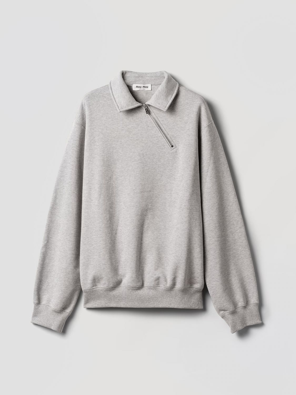 Miu Miu Polo Shirt Woman Grey MIU MIU