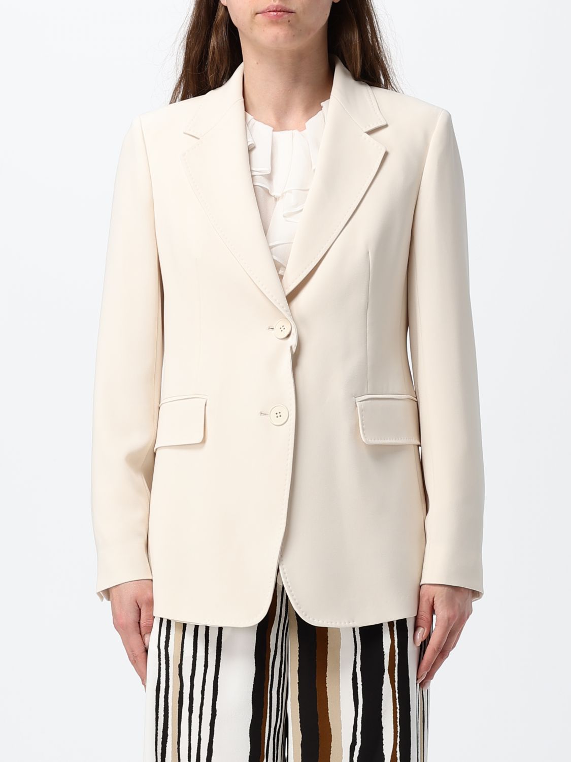 Max Mara Studio Blazer Woman Beige MAX MARA STUDIO