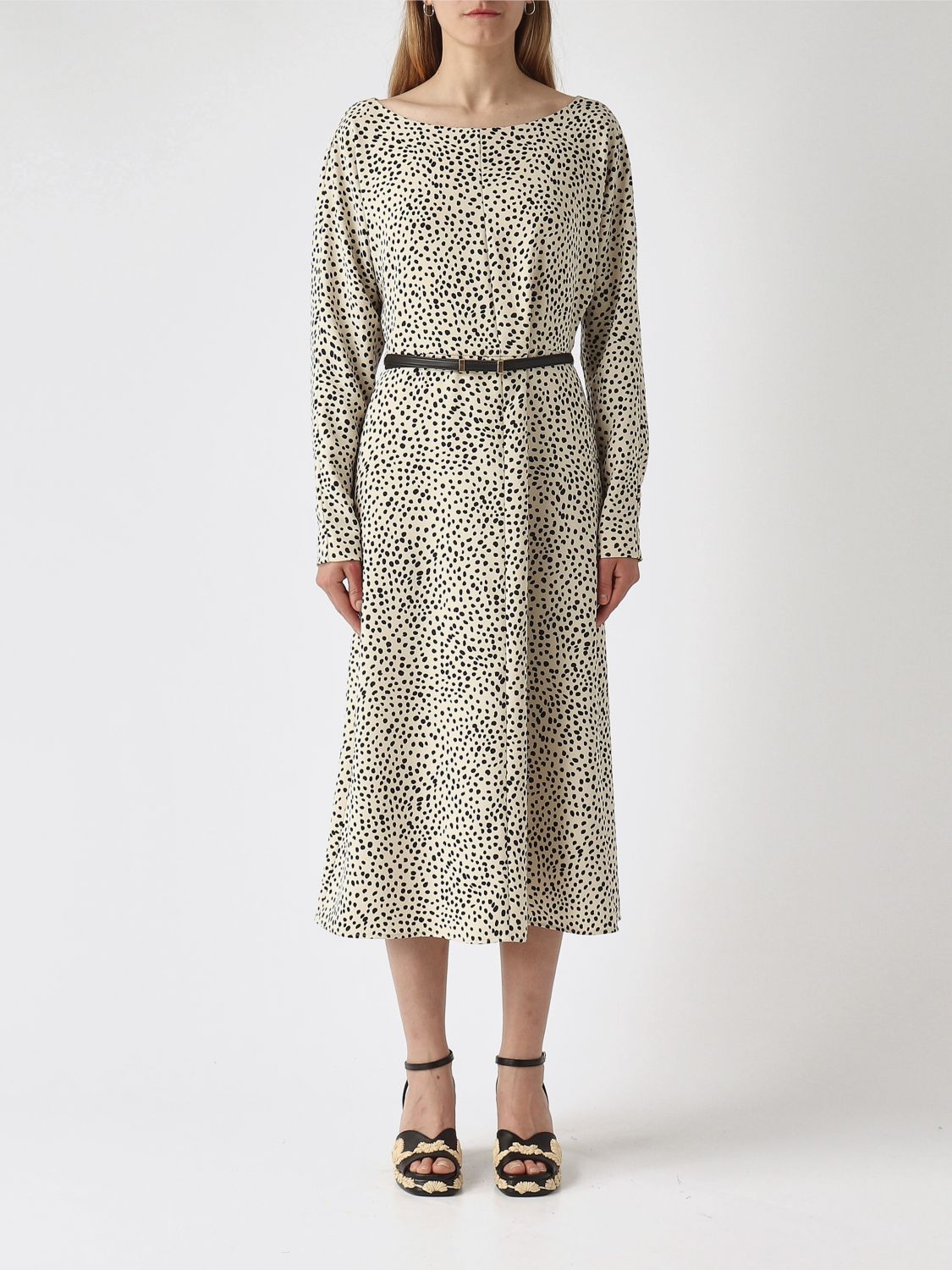 Max Mara Studio Dress Woman Ivory MAX MARA STUDIO