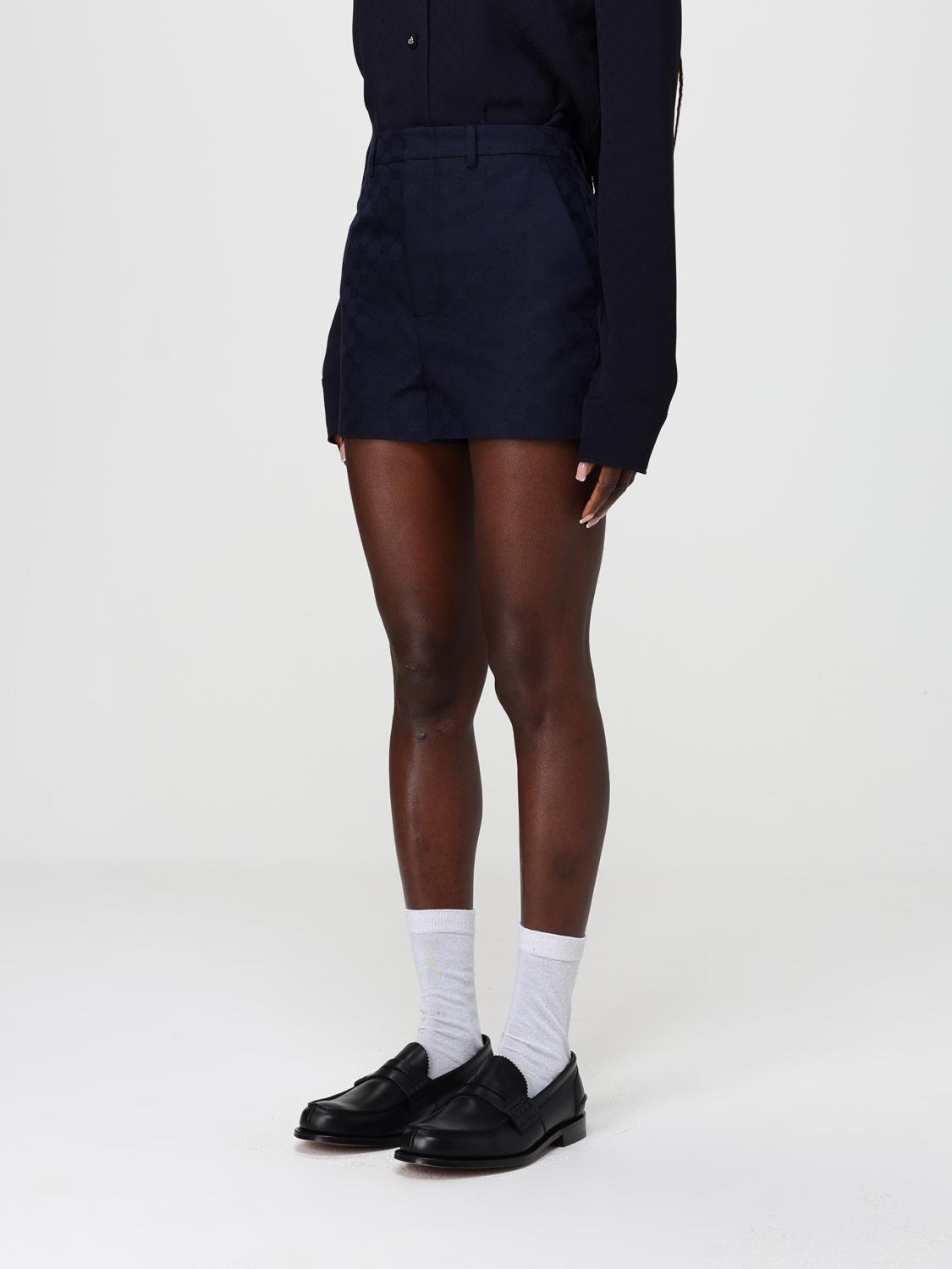 Gucci Shorts Woman Blue GUCCI