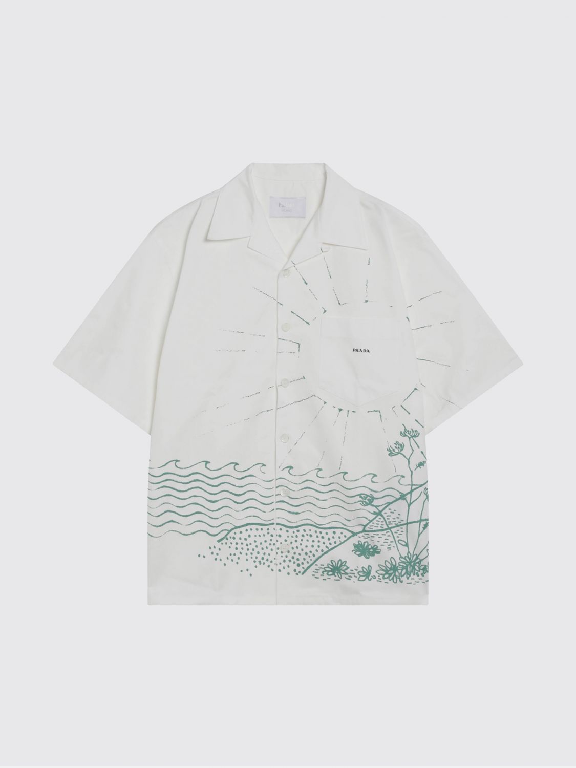 Prada Shirt Men Green PRADA