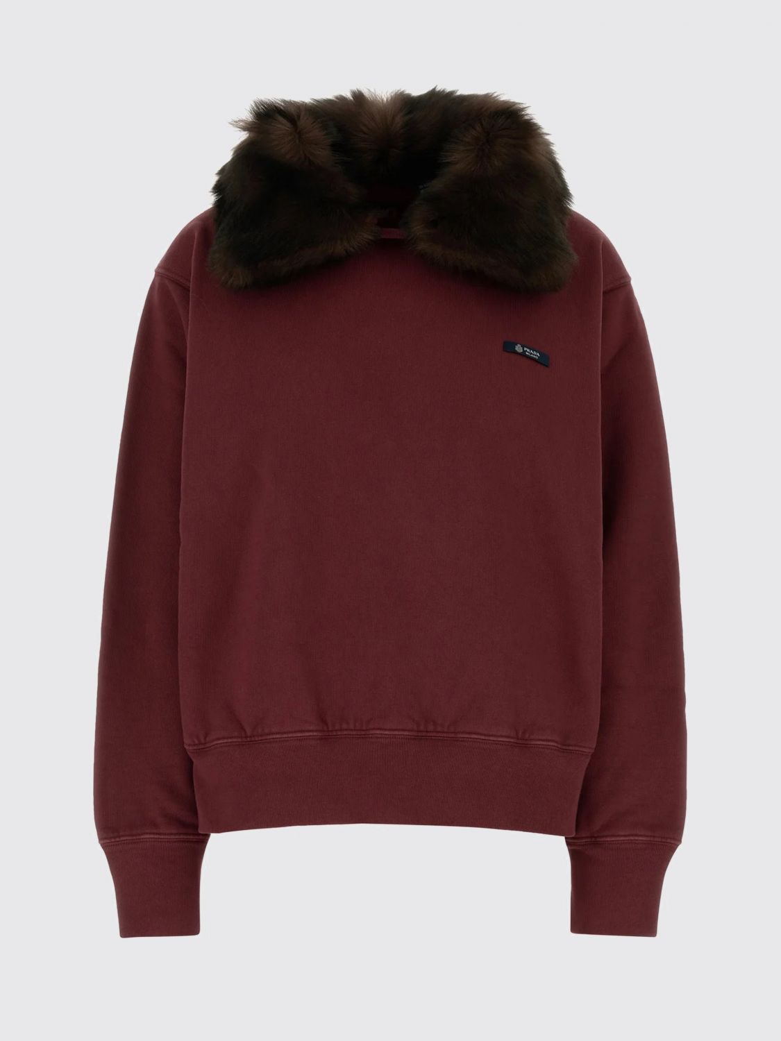 Prada Sweatshirt Woman Burgundy PRADA
