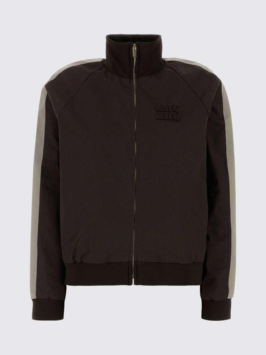 Miu Miu Women Miu Miu Cotton Zip-Up Sweatshirt With Logo MIU MIU