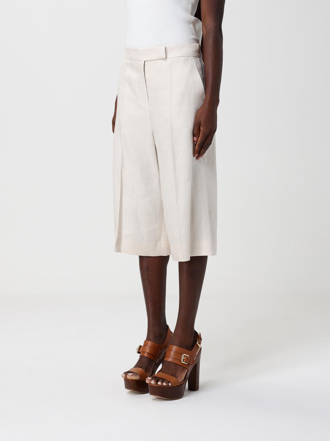 Max Mara Shorts Woman Cream