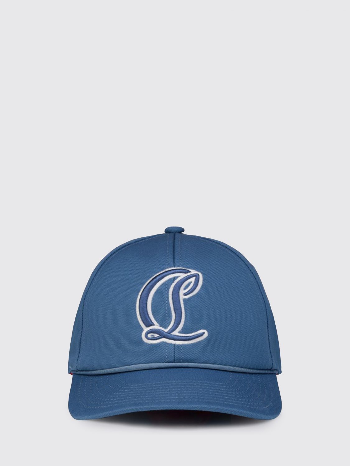 Christian Louboutin Hat Men Gnawed Blue CHRISTIAN LOUBOUTIN