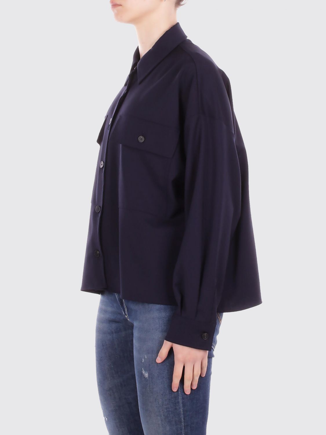 Weekend Max Mara Jacket Woman Blue WEEKEND MAX MARA