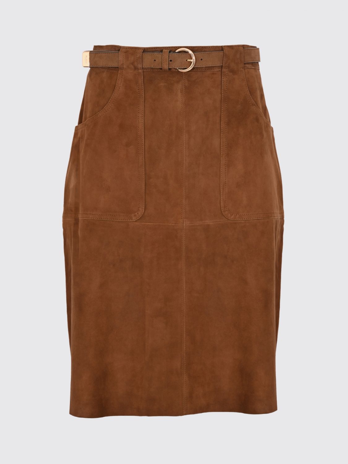 Max Mara Studio Skirt Woman Cocoa MAX MARA STUDIO