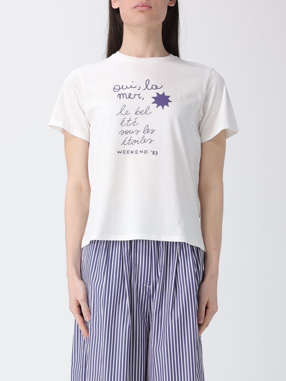 Weekend Max Mara T-Shirt Woman Ivory WEEKEND MAX MARA