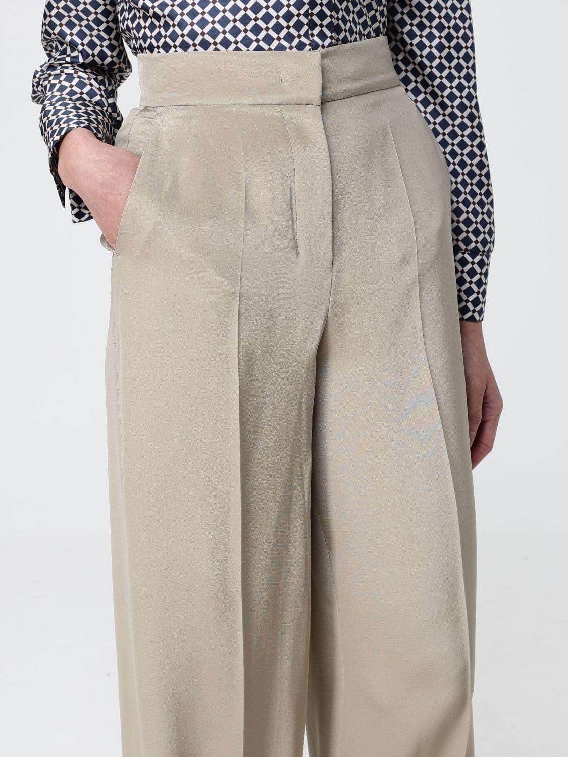 Max Mara Pants Woman Sand MAX MARA