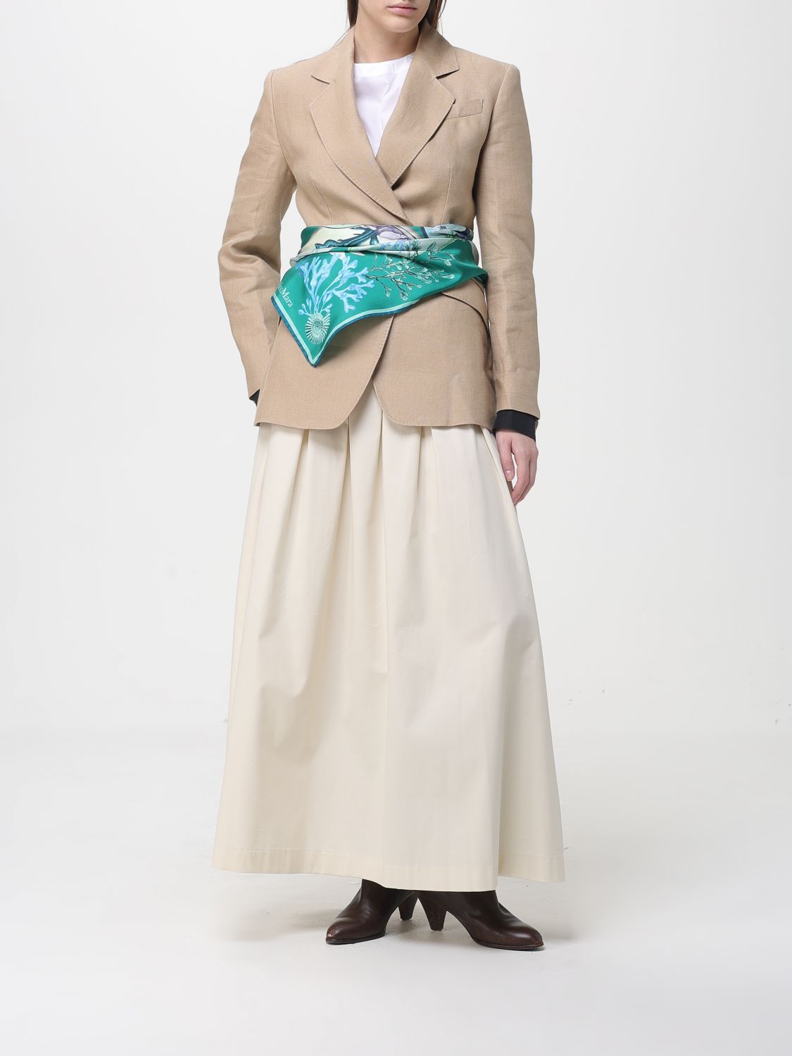 Max Mara Neck Scarf Woman Green MAX MARA