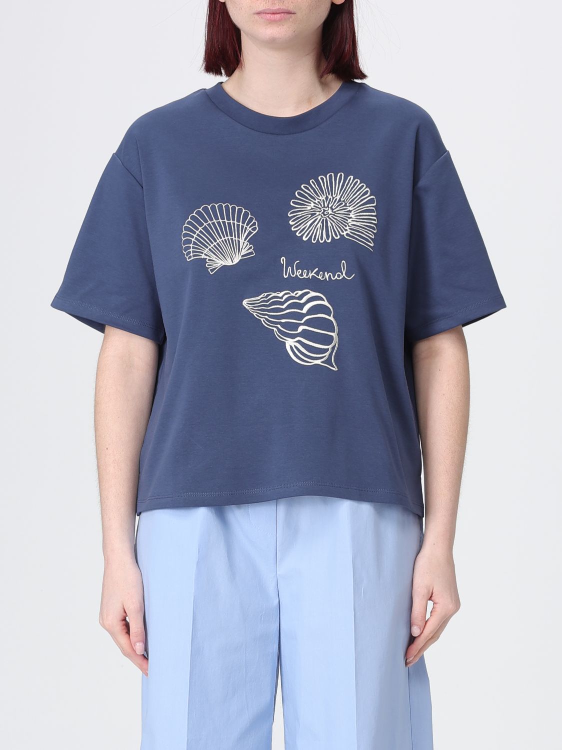 Weekend Max Mara T-Shirt Woman Blue WEEKEND MAX MARA