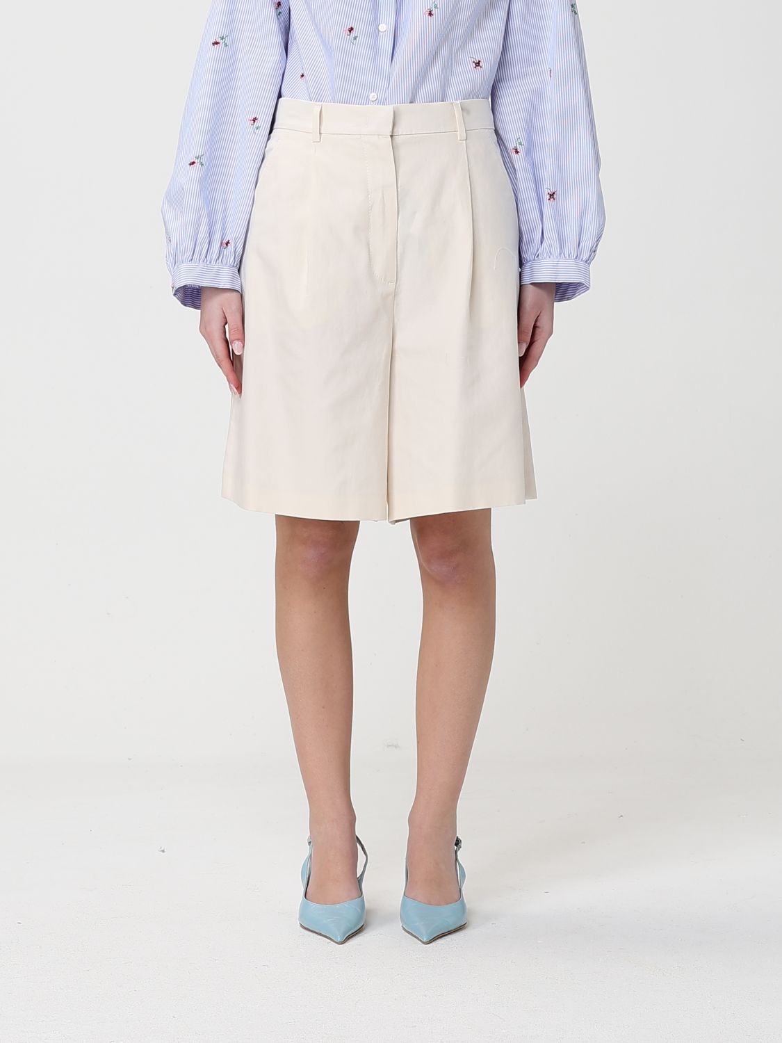 Weekend Max Mara Shorts Woman Beige WEEKEND MAX MARA