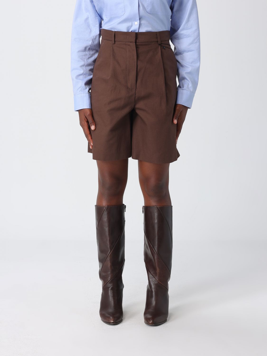 Weekend Max Mara Shorts Woman Brown WEEKEND MAX MARA