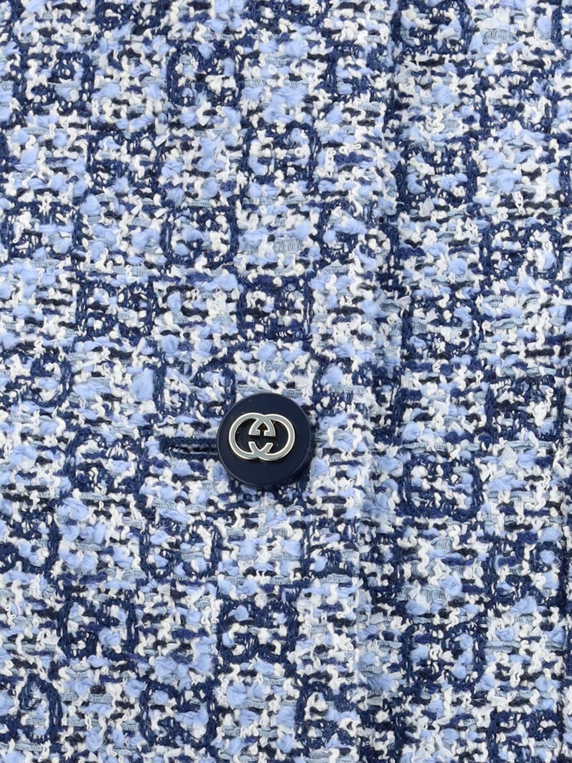 Gucci Waistcoat Woman Gnawed Blue GUCCI
