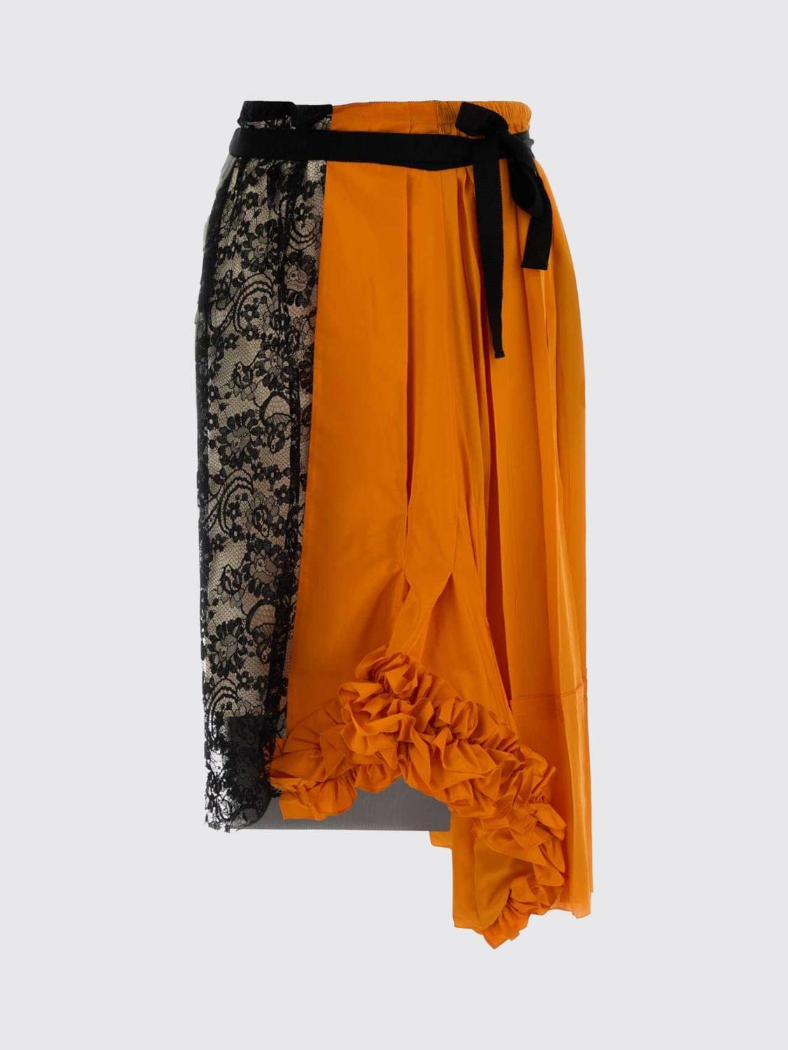 Prada Skirt Woman Orange PRADA