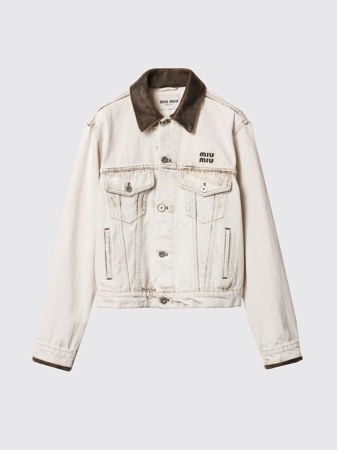 Miu Miu Jacket Woman White MIU MIU