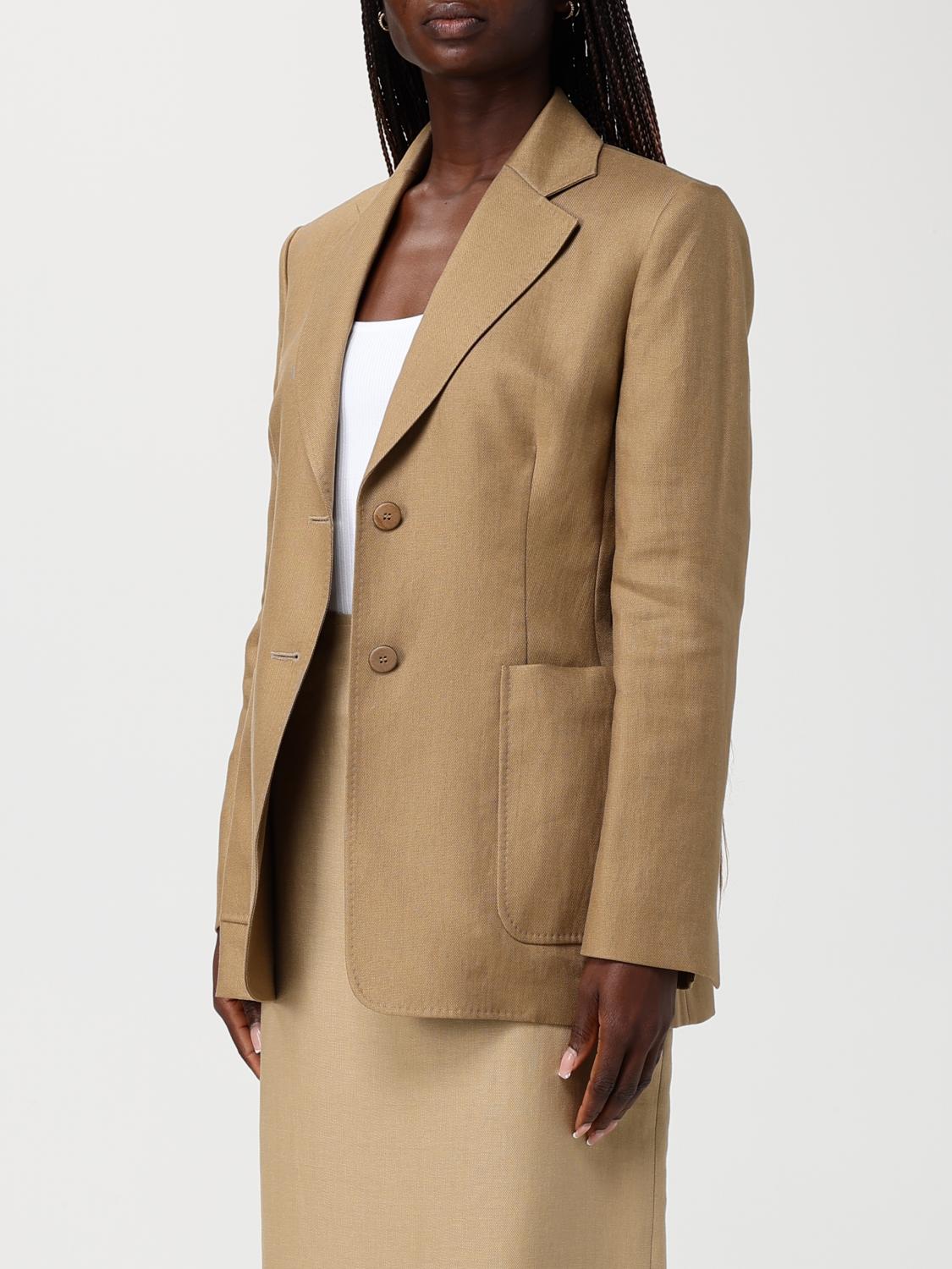 Max Mara Jacket Woman Beige MAX MARA