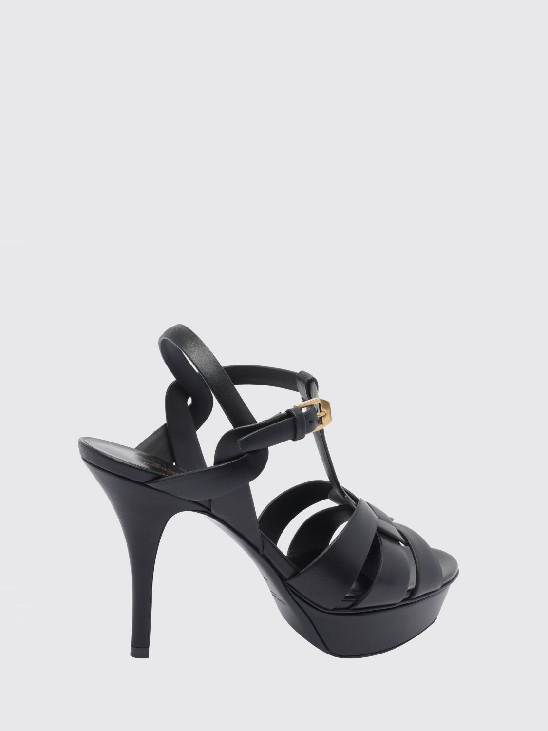 Saint Laurent Heeled Sandal Woman Black SAINT LAURENT