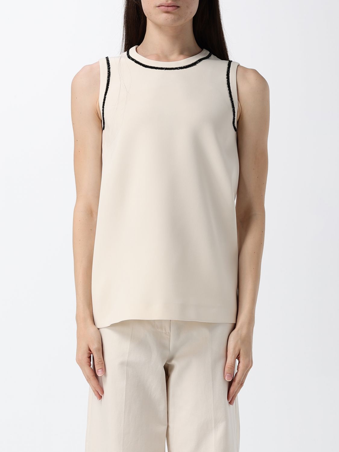 Max Mara Studio Shirt Woman Beige MAX MARA STUDIO