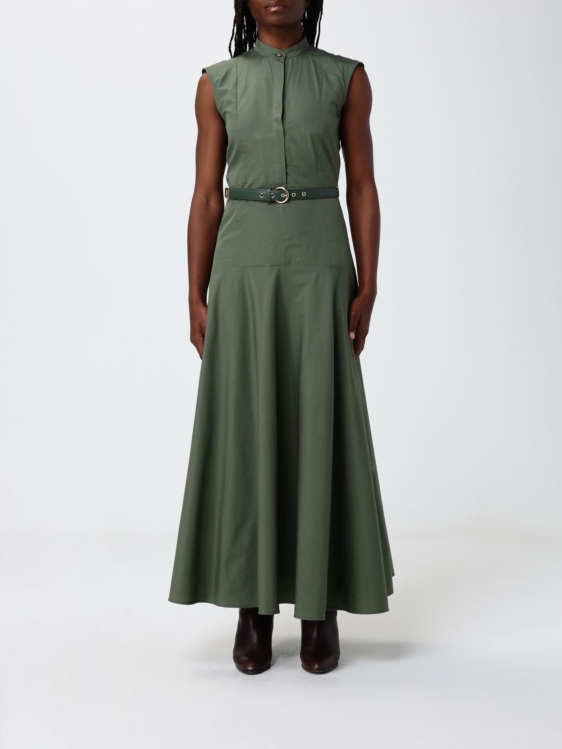 Max Mara Studio Dress Woman Kaki MAX MARA STUDIO