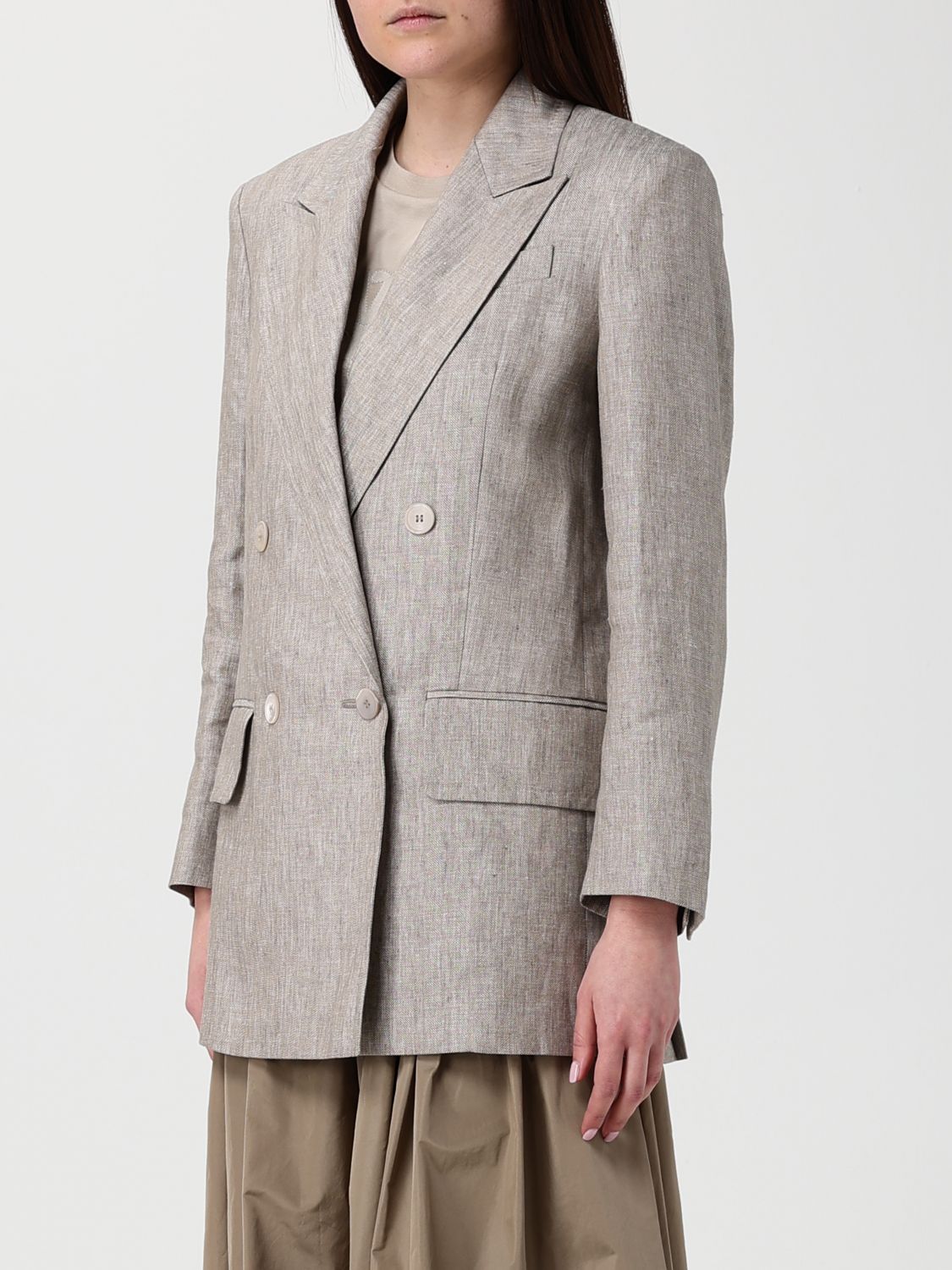 Max Mara Jacket Woman Grey 1 MAX MARA