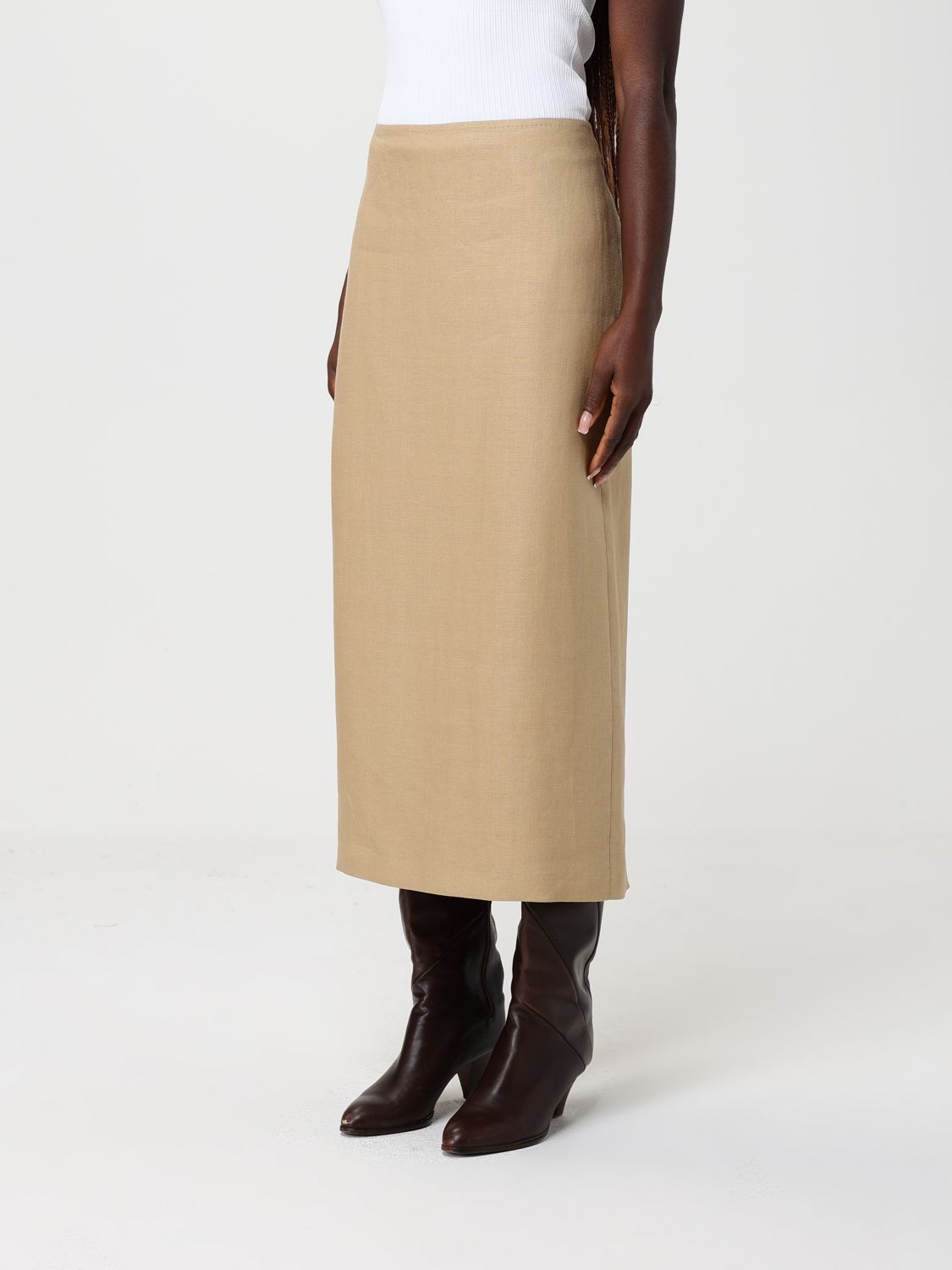 Max Mara Skirt Woman Beige MAX MARA