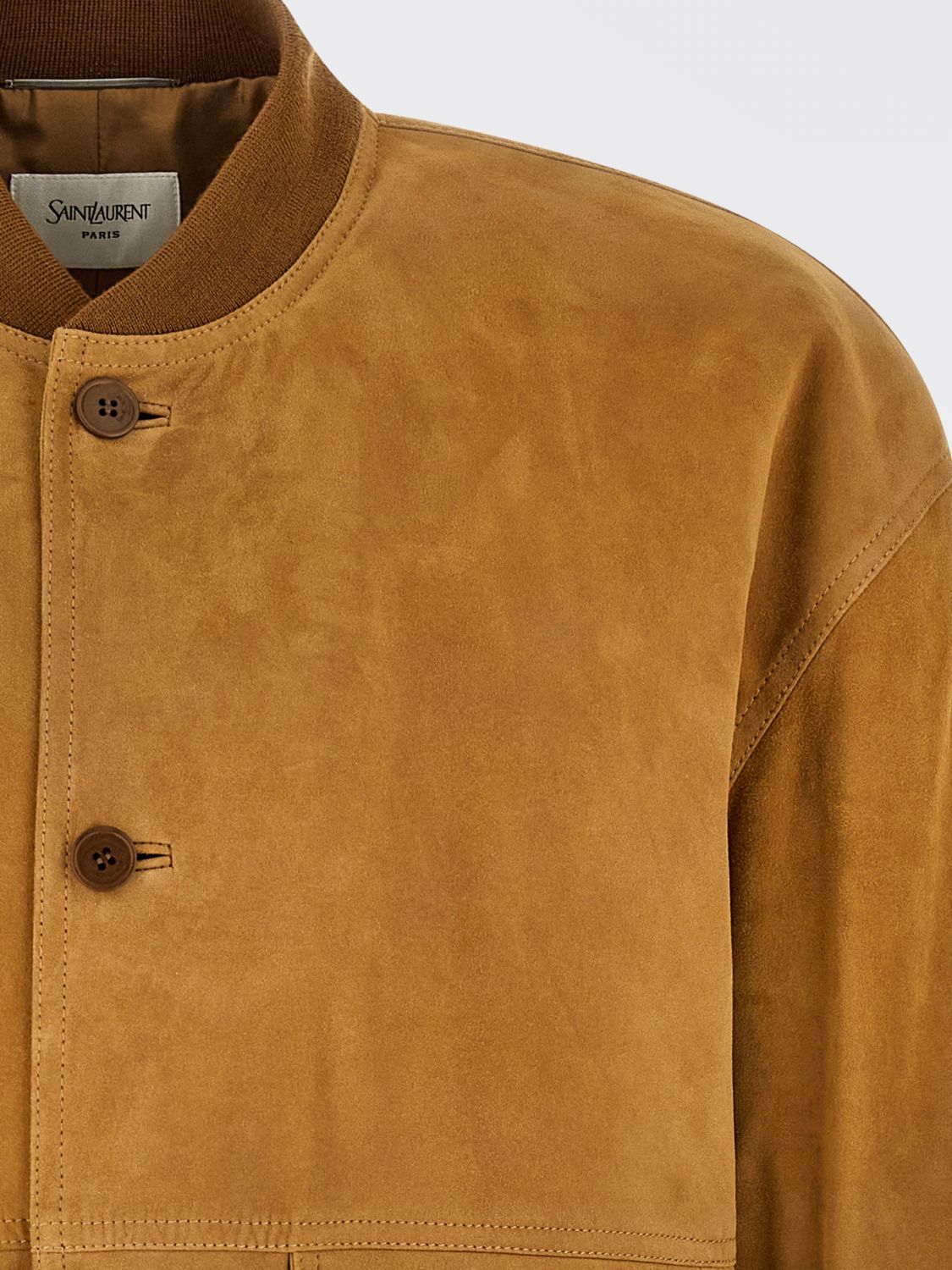 Saint Laurent Men Suede Bomber Jacket Saint Laurent SAINT LAURENT