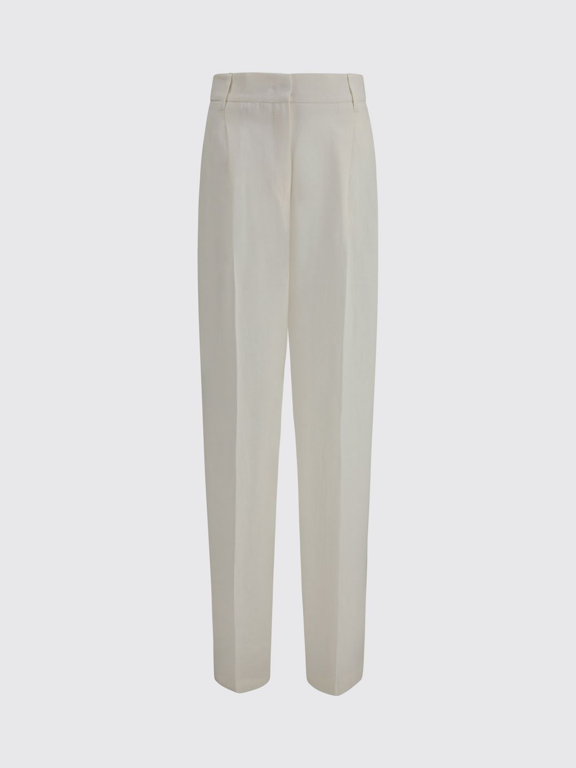 Max Mara Studio Pants Woman Natural MAX MARA STUDIO