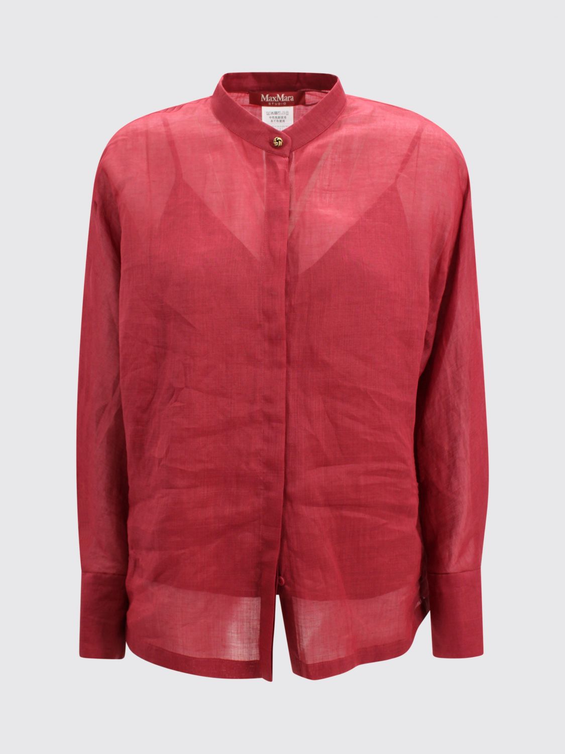 Max Mara Studio Shirt Woman Brown MAX MARA STUDIO