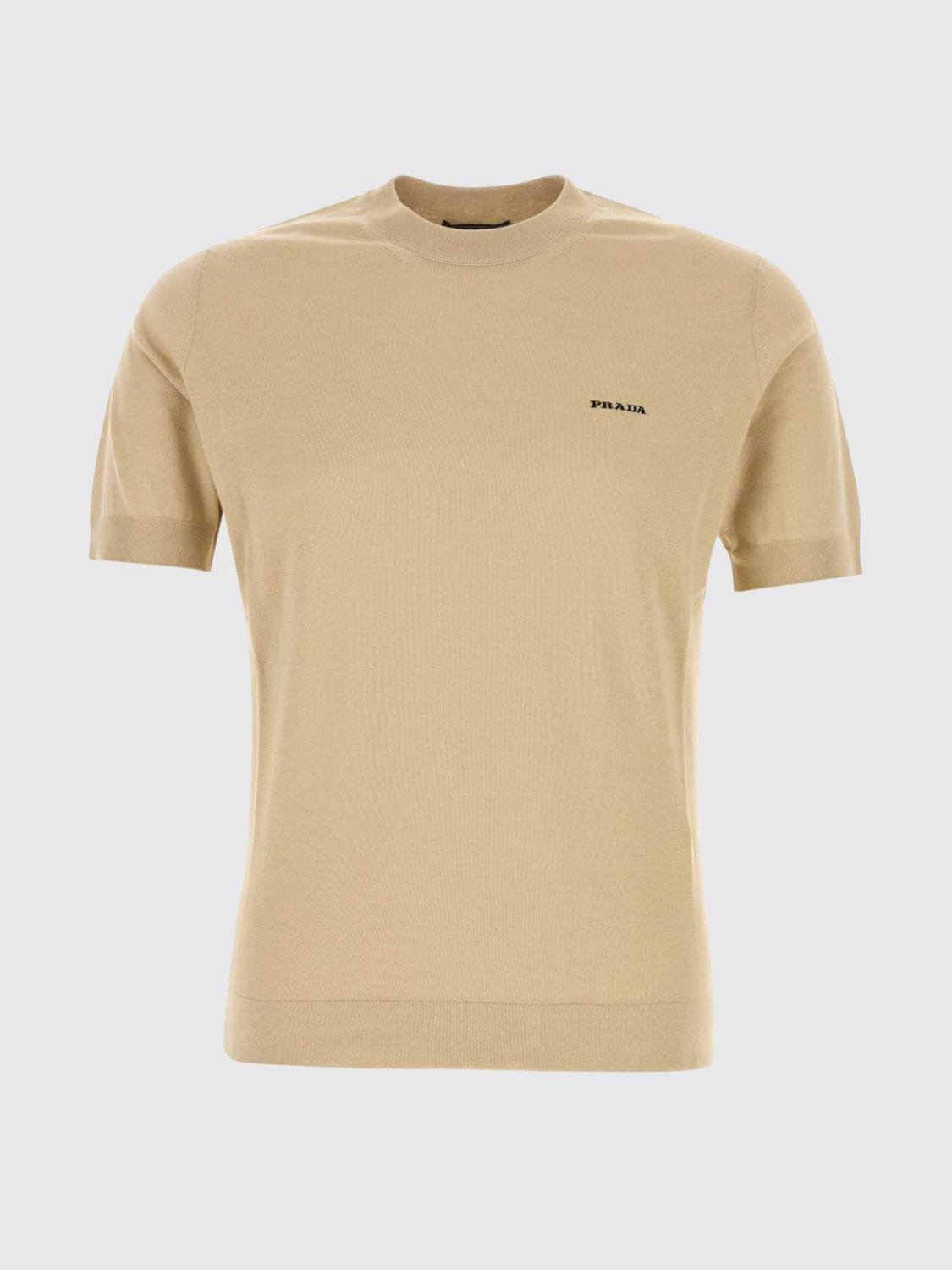Prada Men Prada Men Prada Cotton Sweater With Jacquard Logo PRADA