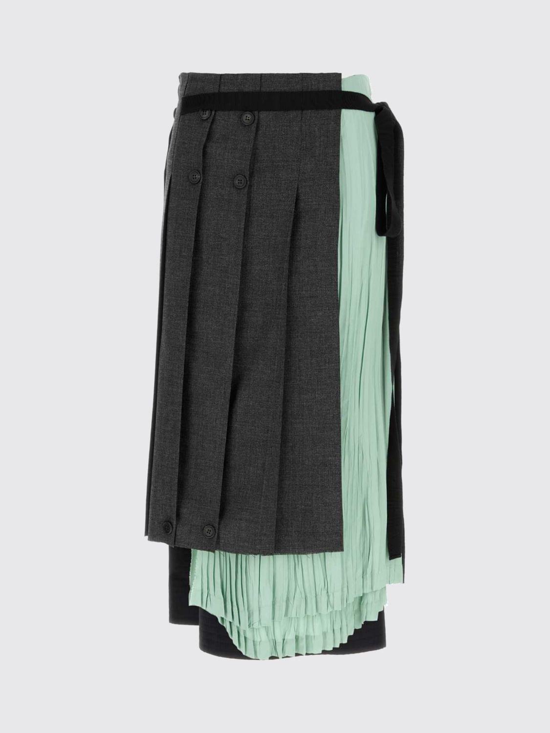 Prada Skirt Woman Grey PRADA