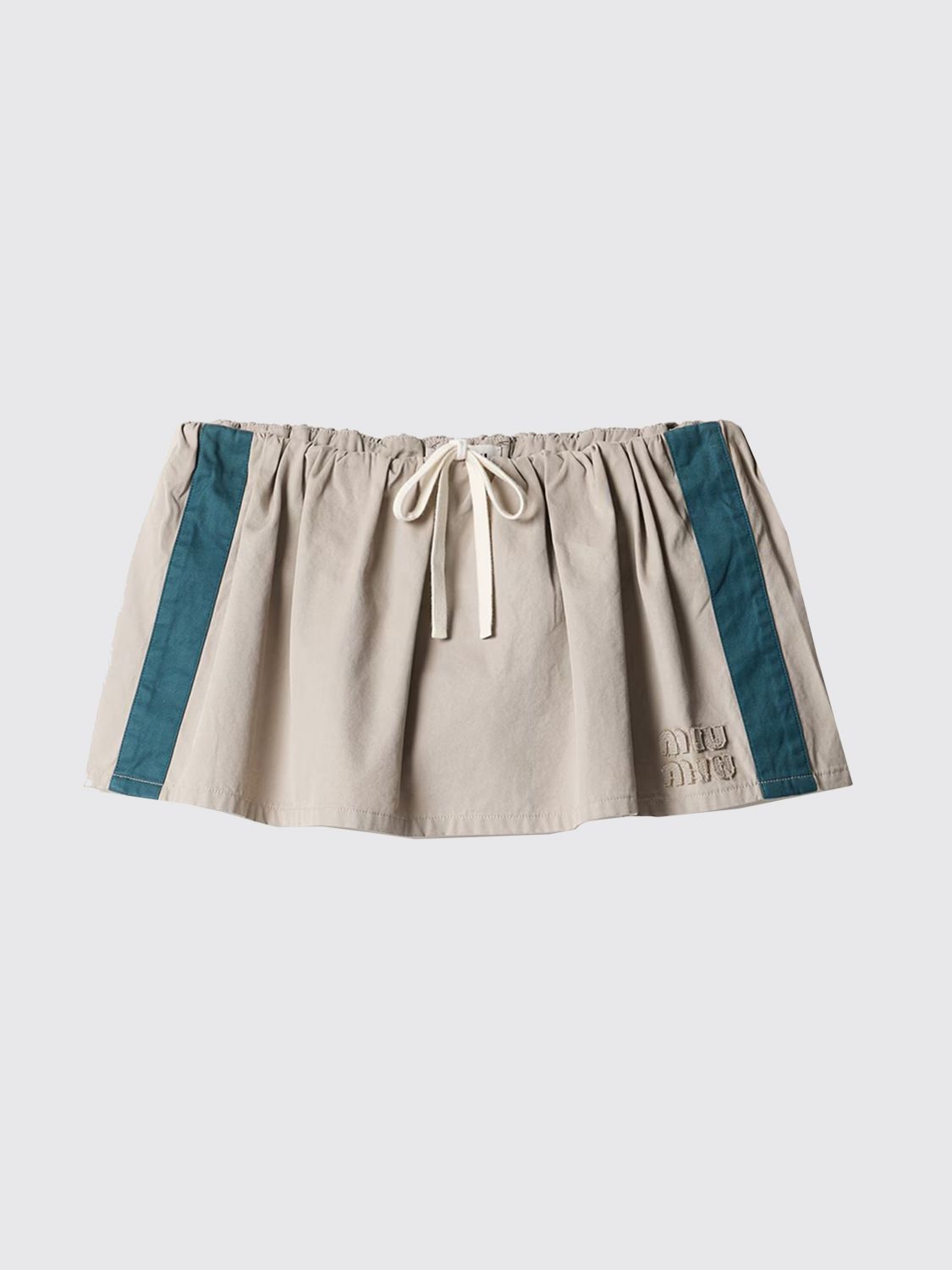 Miu Miu Skirt Woman Green MIU MIU