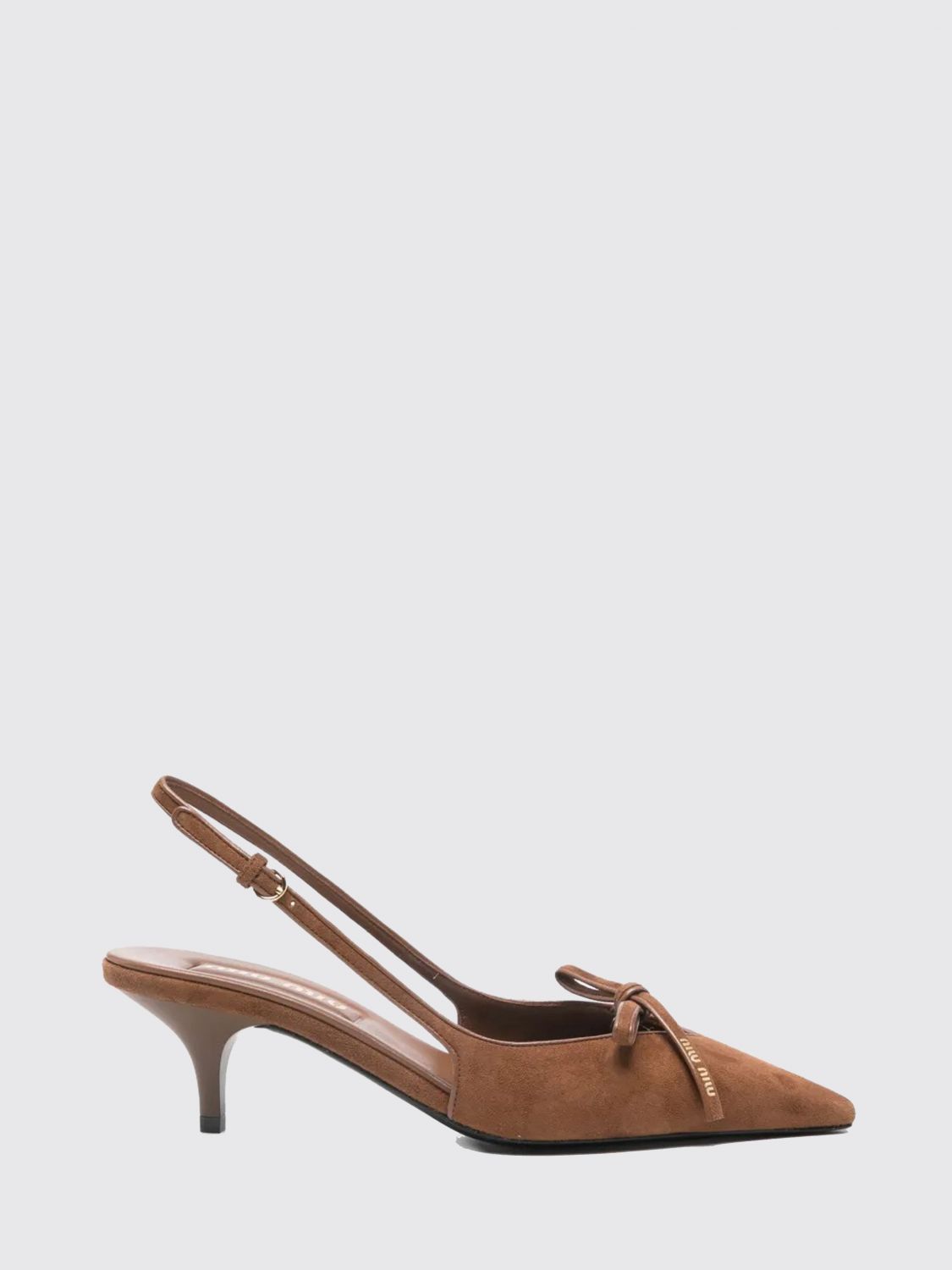 Miu Miu Pump Woman Brown MIU MIU