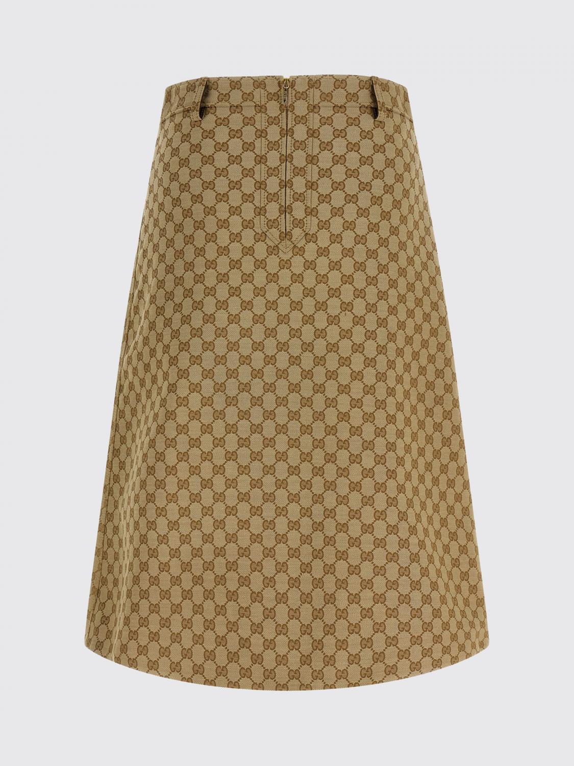 Gucci Skirt Woman Sand GUCCI