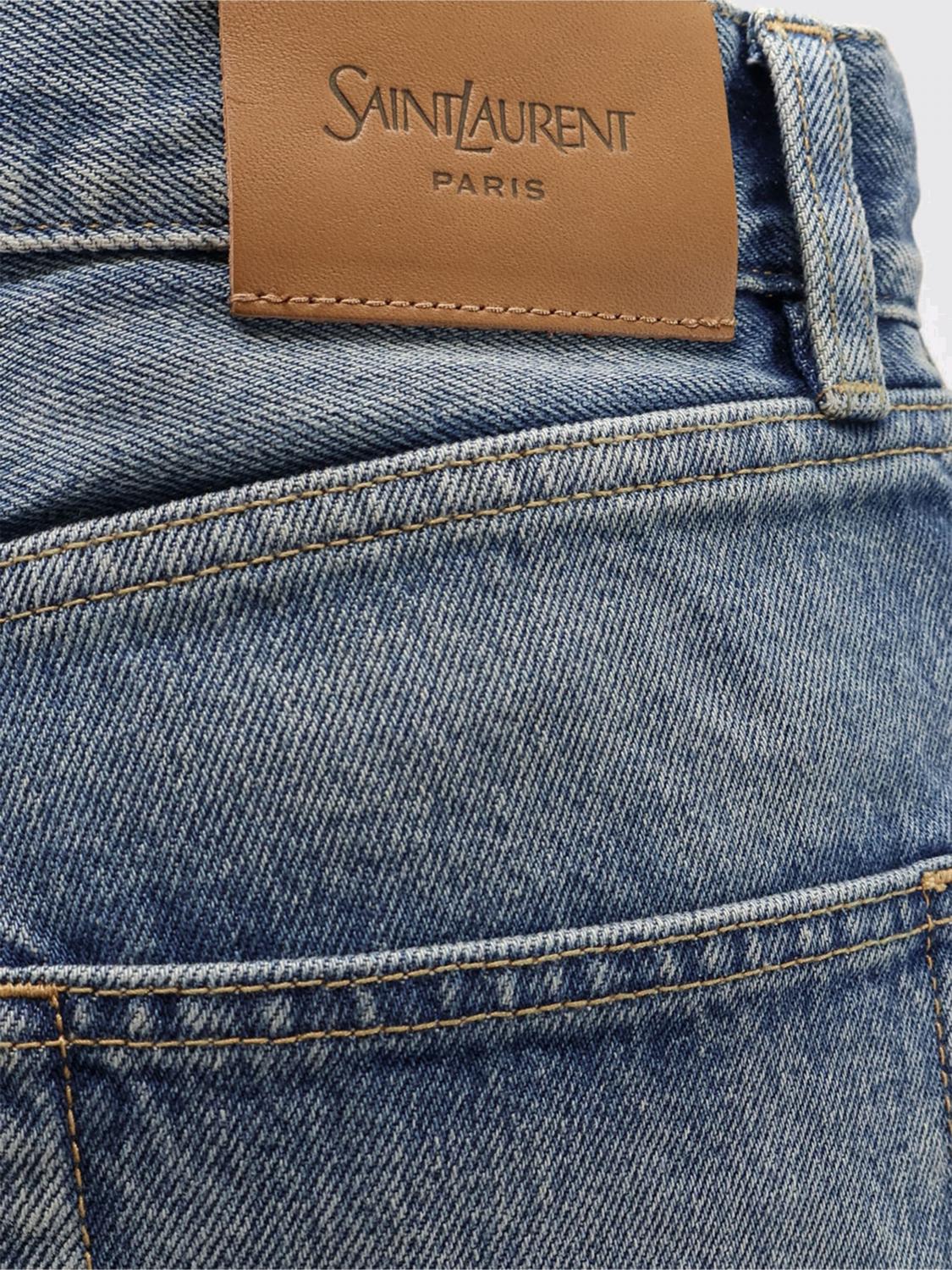 Saint Laurent Jeans Woman Blue SAINT LAURENT