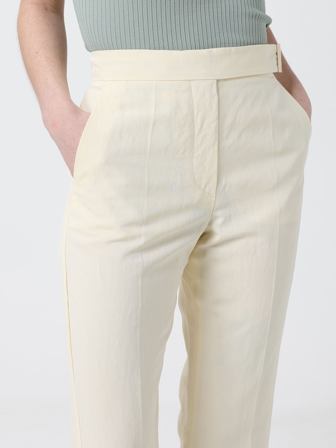 Max Mara Pants Woman Champagne MAX MARA