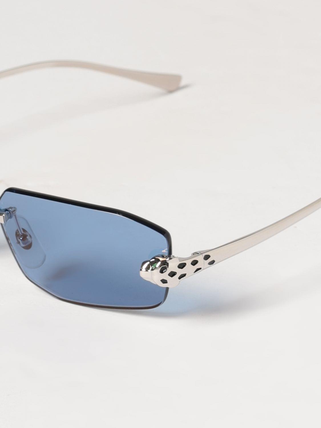 Cartier Sunglasses Men Silver CARTIER