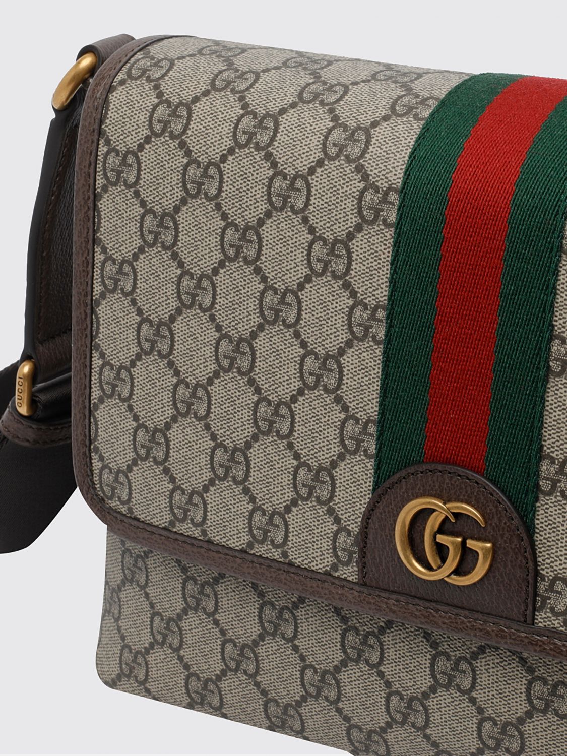 Gucci Shoulder Bag Men Beige GUCCI