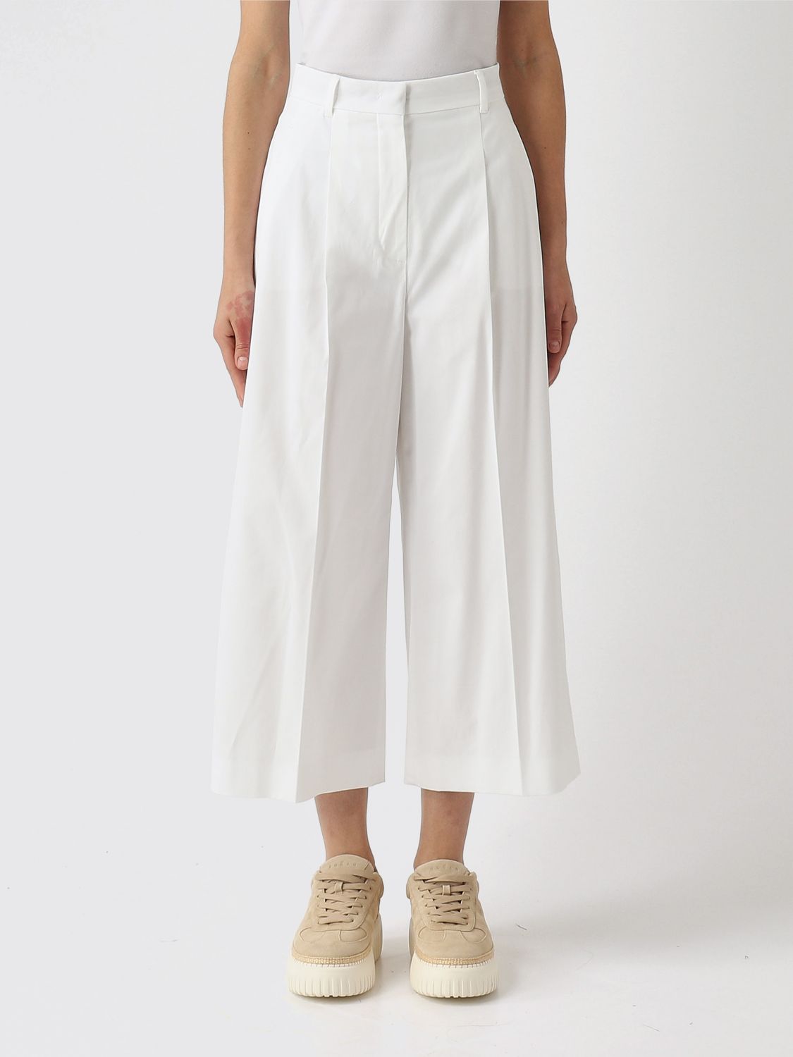 Max Mara Studio Pants Woman White MAX MARA STUDIO