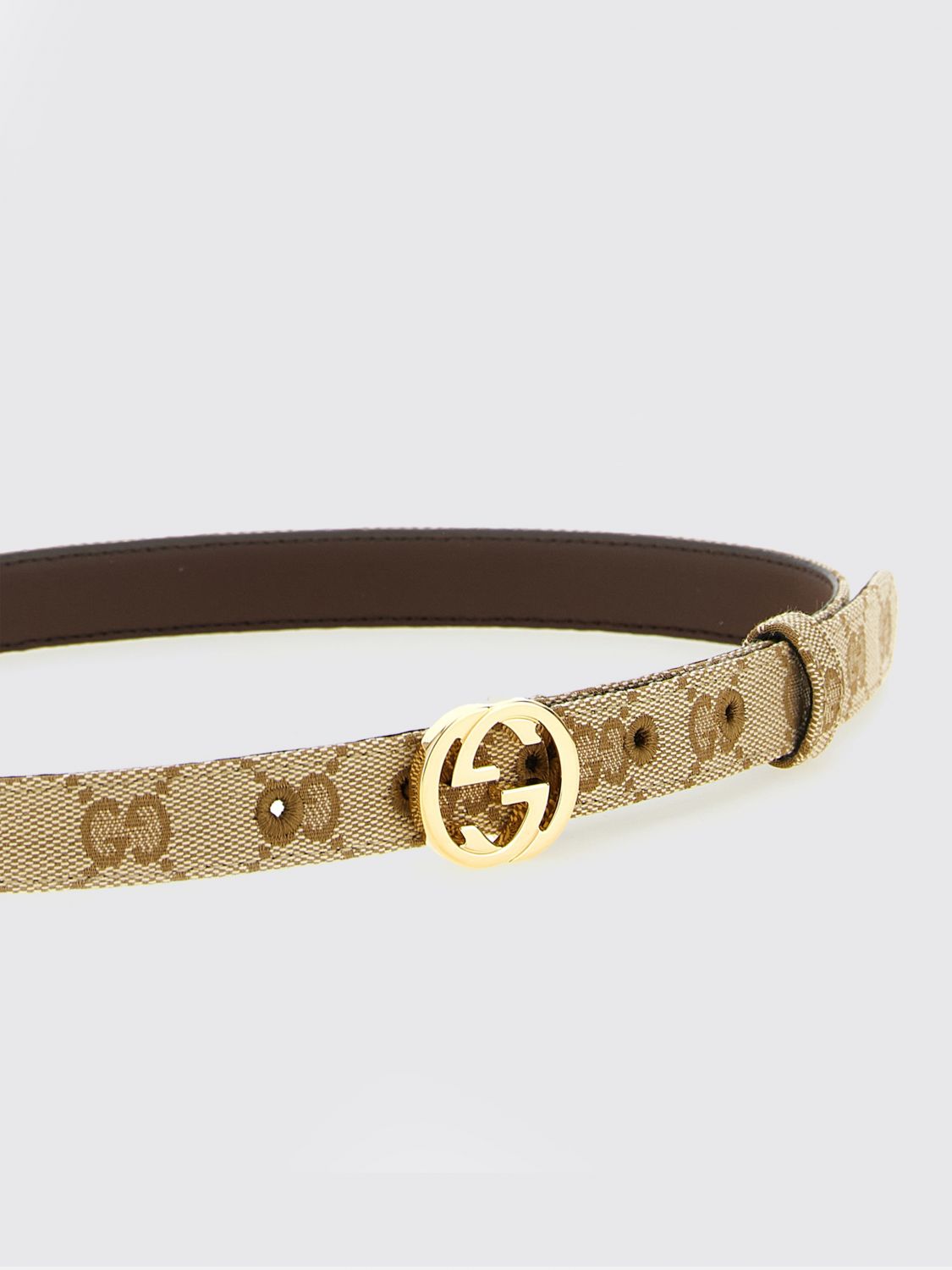 Gucci Women Gg Leather Belt Gucci GUCCI