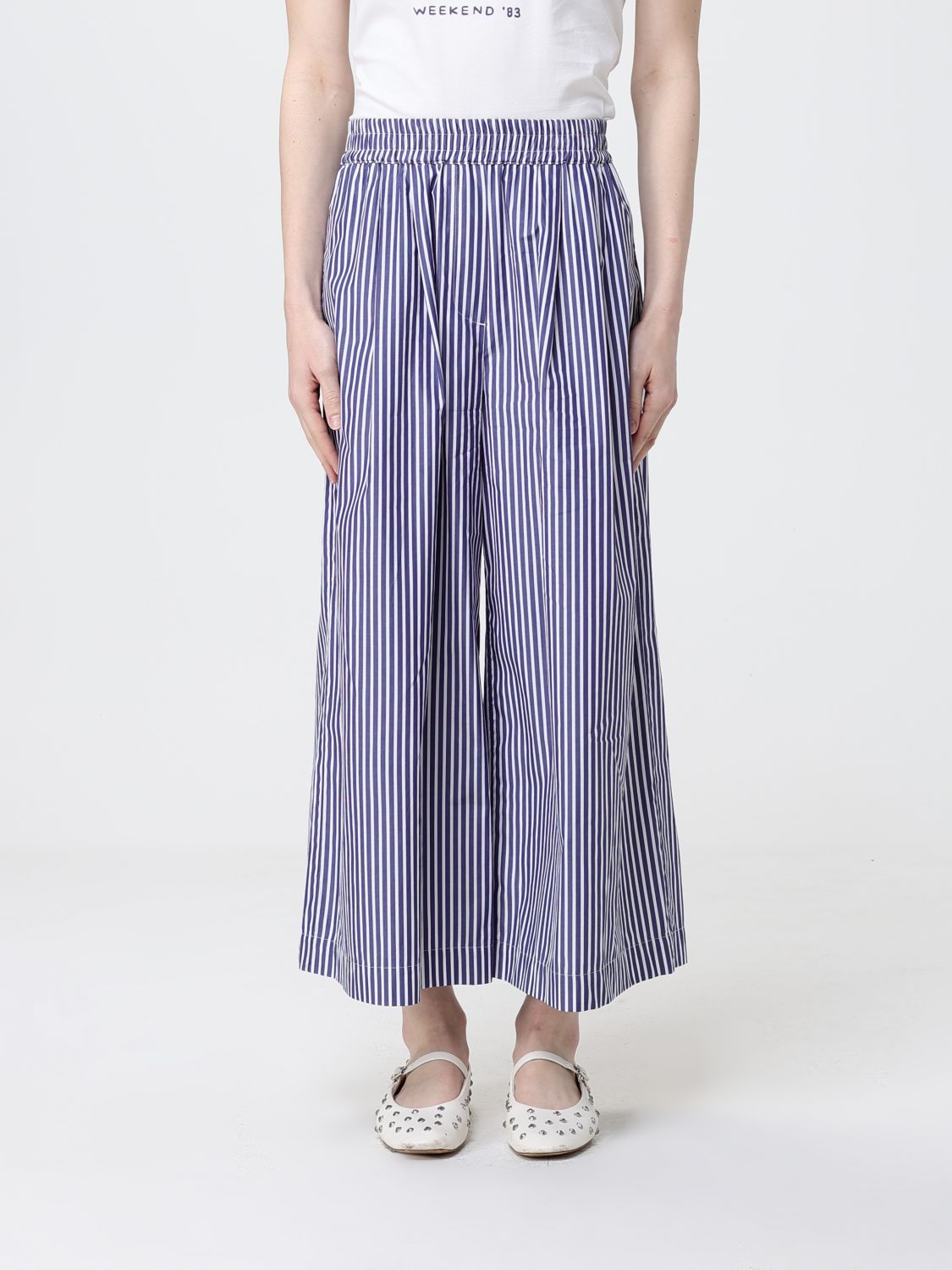 Weekend Max Mara Pants Woman Blue WEEKEND MAX MARA
