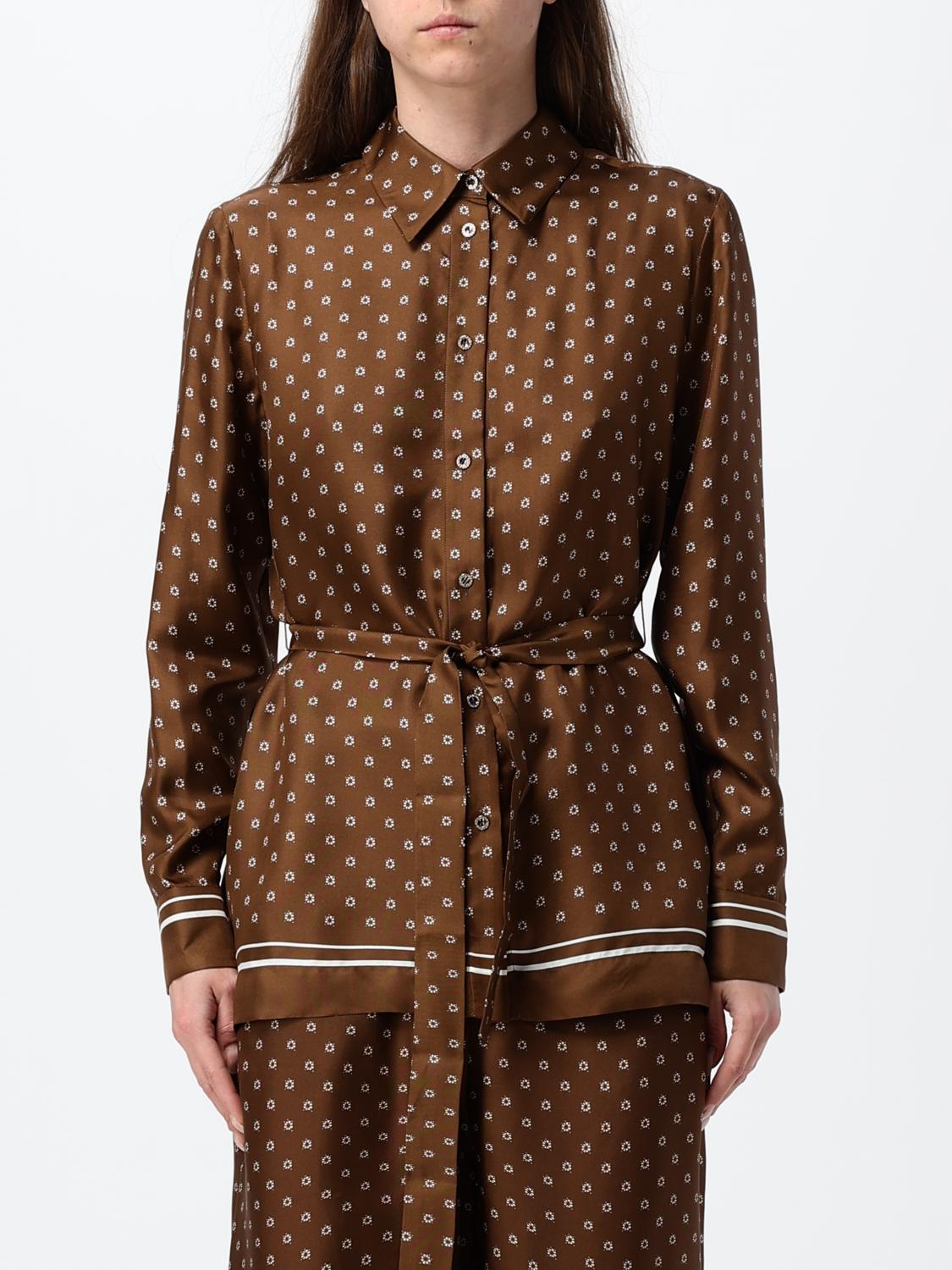 Max Mara Studio Shirt Woman Cocoa MAX MARA STUDIO