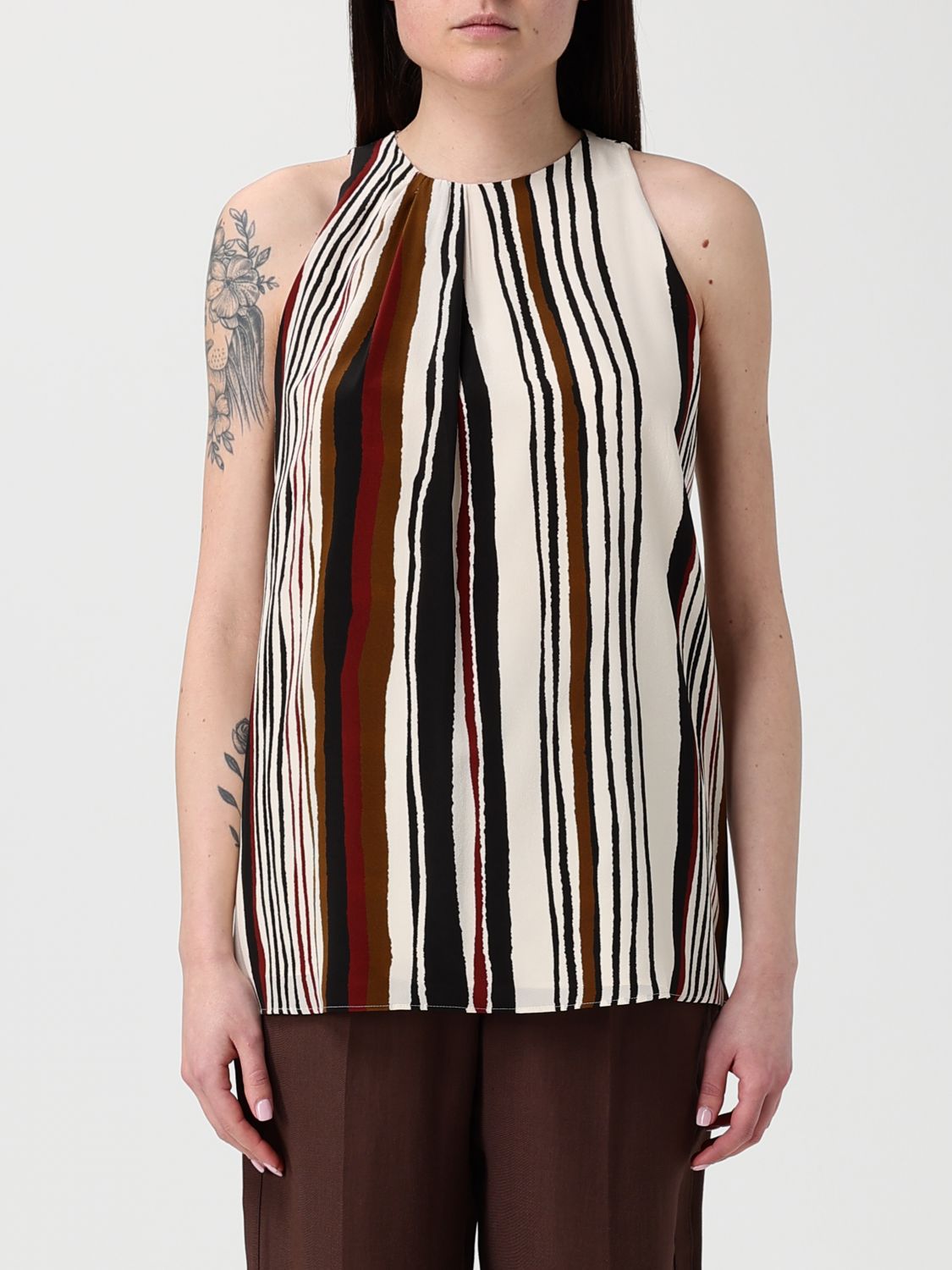 Max Mara Studio Top Woman Yellow Cream MAX MARA STUDIO