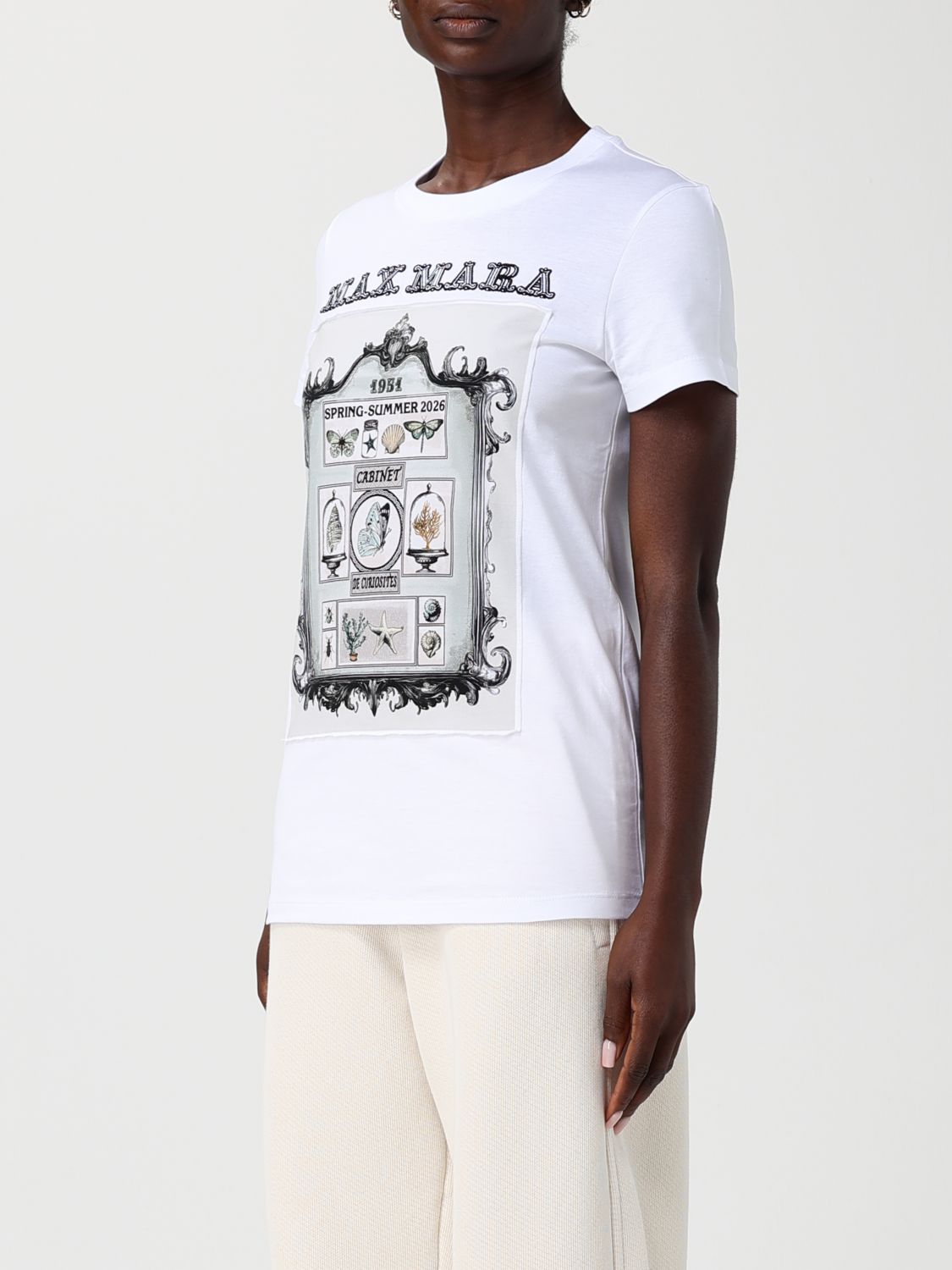 Max Mara T-Shirt Woman White 1 MAX MARA