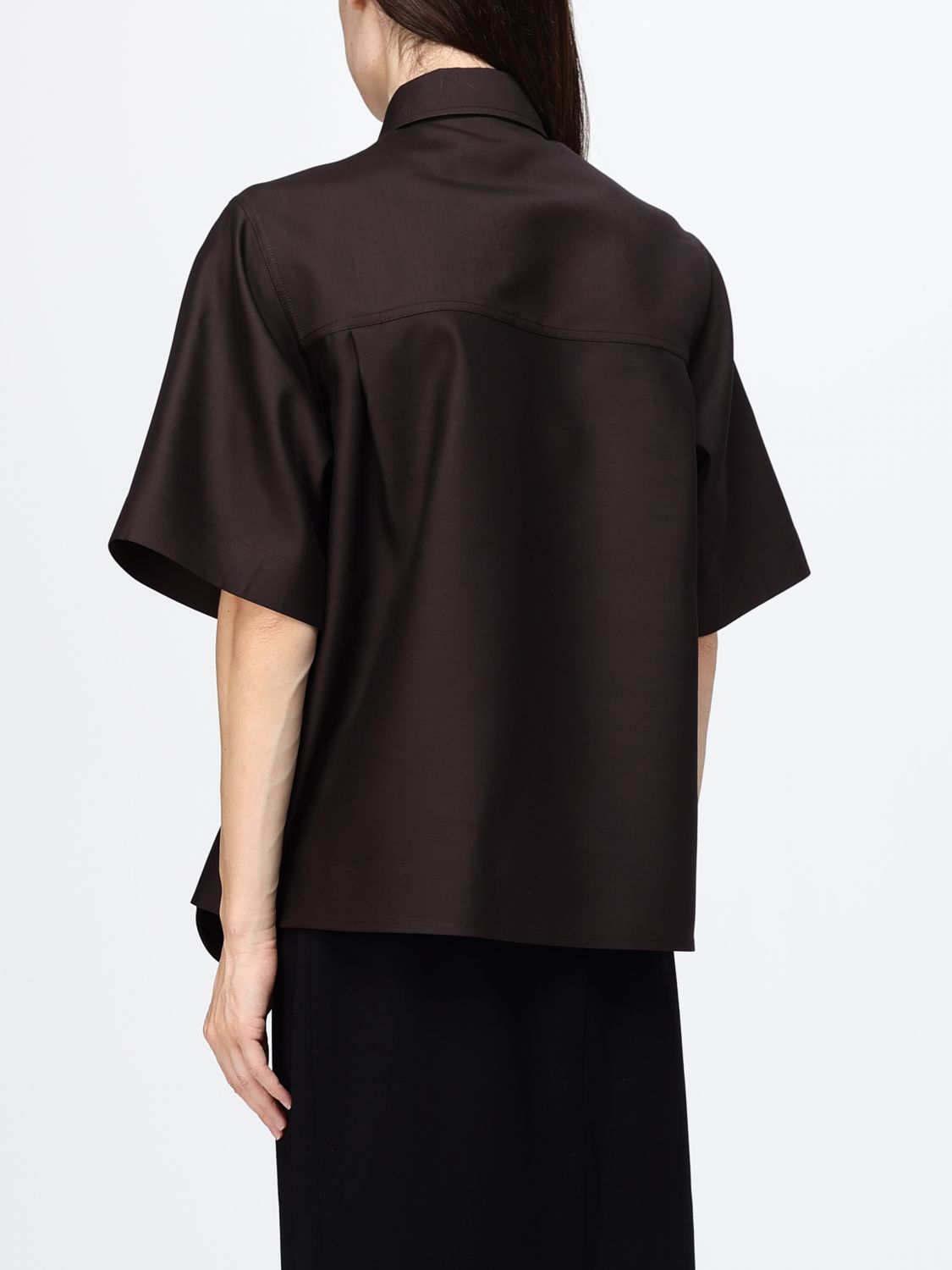 Bottega Veneta Shirt Woman Brown BOTTEGA VENETA